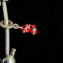 Pandora Synthetic Cubic Zirconia Silver-Stone Bracelet 925 Silver 49.74g